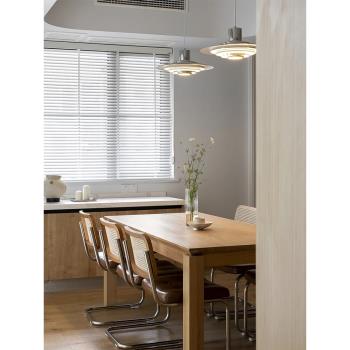 丹麥設計師款餐廳燈北歐后現代鋁材鉻色廚房吧臺島臺餐桌飛碟吊燈