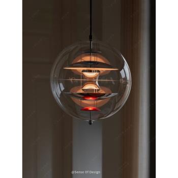 丹麥Verpan globe星球吊燈設計師款軟裝餐廳燈氛圍感臥室吊燈新色