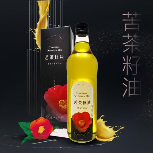 【源鮮智慧農場】紅花大菓苦茶籽油500ml/瓶
