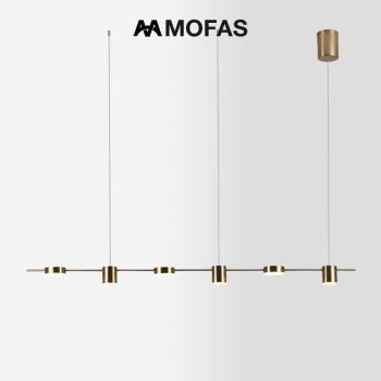 MOFAS現代北歐輕奢創意設計師個性餐廳吧臺燈展廳咖啡廳LED長吊燈