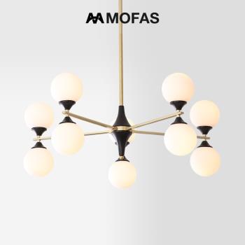 MOFAS后現代北歐簡約個性創意客廳餐廳臥室燈具圓球魔豆多頭吊燈