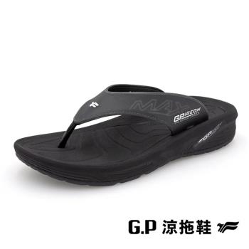 G.P(男)極致輕量防水夾腳拖鞋 男鞋-黑色