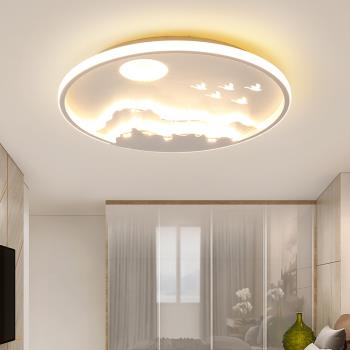 LED臥室吸頂燈2023年個性時尚創意圓形簡約大氣房間北歐婚房燈具