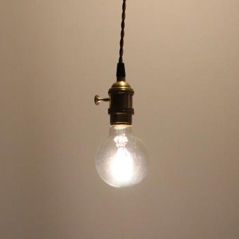 復古愛迪生吊燈黃銅帶開關吧臺床頭餐廳陽臺玄關北歐簡約個性創意