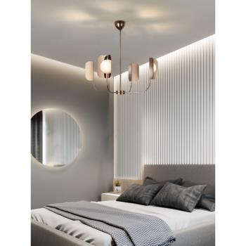 北歐簡約后現代輕奢設計師別墅樣板房臥室客廳玫瑰金創意枝型吊燈