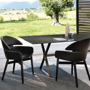 北歐輕奢休閑網紅設計客廳簡約靠背椅意式樣板間藝術創意實木餐椅