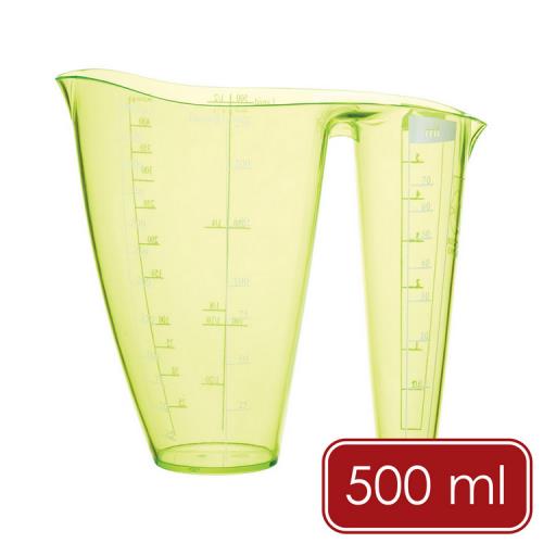 《Colourworks》輕鬆看量杯(綠500ml) | 刻度量杯 