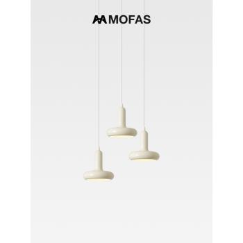MOFAS包豪斯餐廳燈日式北歐簡約現代法式奶油風復古餐桌吧臺吊燈
