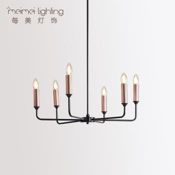 北歐現代簡約設計師吊燈創意個性美式法式復古餐廳臥室房間蠟燭燈