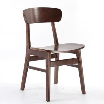 北歐實木餐椅成人家用奶茶店餐桌椅子廳靠背書桌椅現代簡約蝴蝶椅