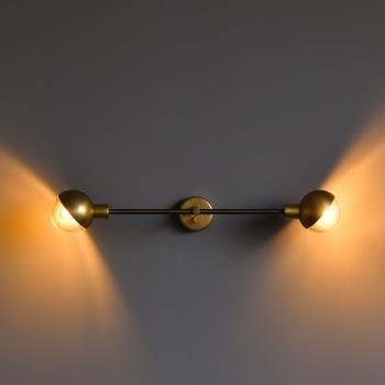 丹麥雙頭創意個性樓梯壁燈酒店造型燈北歐設計師壁燈臥室床頭燈具