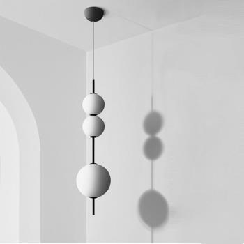 大氣北歐現代簡約餐廳燈具設計師創意個性床頭臥室吧臺玻璃小吊燈