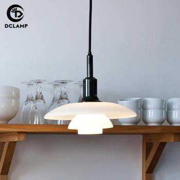 丹麥設計師經典PH3玻璃藝術北歐三頭餐廳清吧臺個性創意床頭吊燈