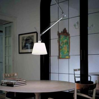 意大利Artemide餐廳書房可移位吊燈Tolomeo搖臂懸掛臥室工作室燈