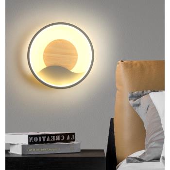 網紅鹿頭壁燈LED床頭臥室現代簡約創意房間樓梯過道墻壁北歐燈具