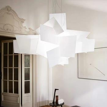 意大利Foscarini 北歐簡約客廳藝術吊燈創意設計師臥室餐廳白色燈