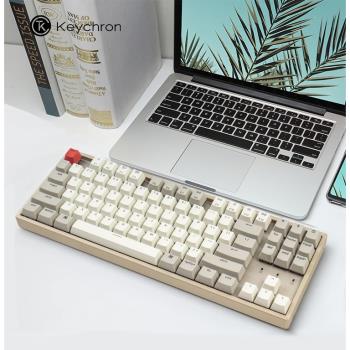 Keychron K8藍牙無線鍵盤87辦公適配蘋果iPad平板電腦Mac機械光軸