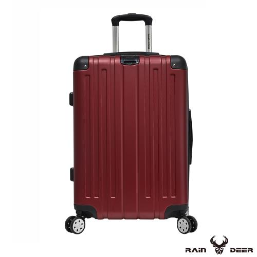 RAIN DEER菲爾斯28吋ABS鑽石紋防刮行李箱-酒紅色