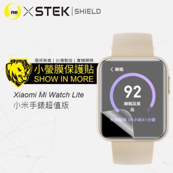 【O-ONE】Xiaomi 小米 手錶超值版『小螢膜』滿版全膠螢幕保護貼超跑包膜頂級原料犀牛皮(一組兩入)