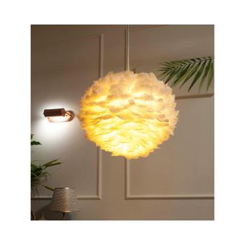 羽毛吊燈溫馨浪漫兒童房臥室燈具客廳簡約現代個性創意北歐羽毛燈