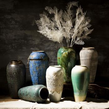 景德鎮干花復古花瓶水養 北歐陶瓷插花水培花瓶花器桌面創意擺件