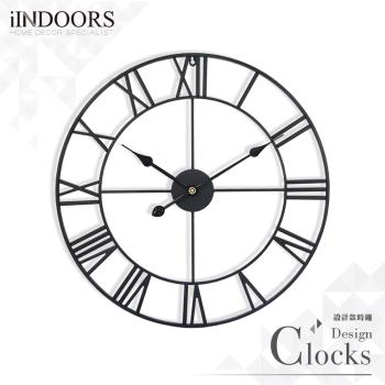 【iINDOORS】Loft 簡約設計時鐘-黑色烤漆60cm