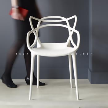 藤蔓椅北歐ins藝術靠背凳子塑料餐桌椅成人現代簡約家用戶外創意
