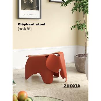 ins北歐風創意裝飾大象椅換鞋椅凳Elephant可愛幼兒園兒童小象椅