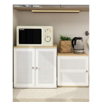 碗柜家用廚房小型臺面櫥柜透氣放剩菜柜多功能收納簡易儲物置物架