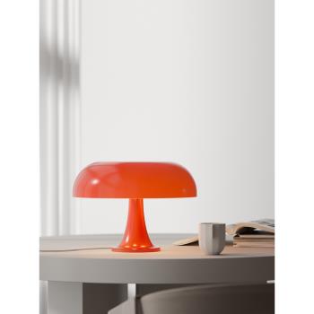 北歐現代簡約vintage中古臺燈 客廳臥室床頭設計師經典創意蘑菇燈
