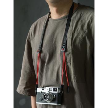 cam-in 意大利植鞣牛皮快速拆卸相機背帶登山繩時尚斜挎攝影肩帶