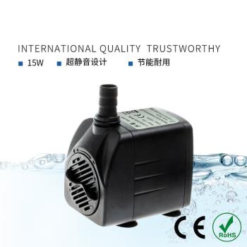 跨境美規110-220V泵頭小型魚缸潛水泵過濾泵循環制噴泉15W水泵