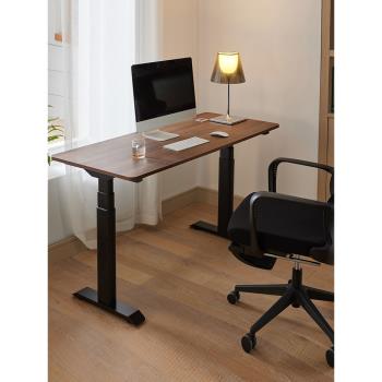 電腦DIY電動升降桌腿桌架辦公桌書桌學習桌雙電機可站立式工作臺