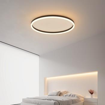 臥室燈led吸頂燈現代簡約北歐極簡超薄圓形客廳燈創意書房間燈具