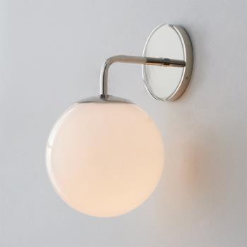銀色壁燈現代簡約北歐創意白色泡泡圓球玻璃床頭燈金色輕奢鏡前燈