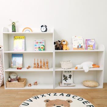 ins韓風兒童玩具收納柜靠墻落地書架兒童房繪本架儲物架寶寶衣架