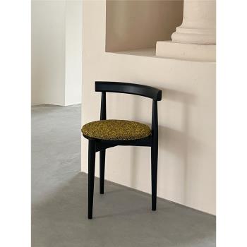 HITCHCOCK Alvar/阿爾瓦椅 Kvadrat藝術椅子復古簡約侘寂實木餐椅