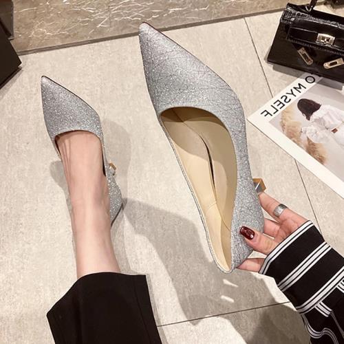 主婚紗婚鞋2025年新款結婚鞋子新娘禮服高跟伴娘單鞋女小碼313233