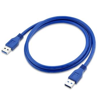 USB3.0公對公 刷機線移動硬盤數據連接線散熱器供電線 顯卡延長線