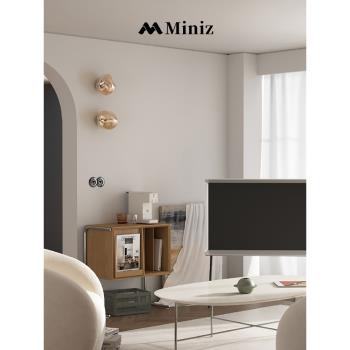 Miniz北歐簡約藝術玻璃壁燈客廳臥室床頭過道玄關背景墻壁小壁燈