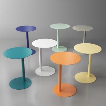 丹麥設計師小圓桌邊桌ins茶幾小戶型桌子迷你網紅咖啡桌邊幾角幾