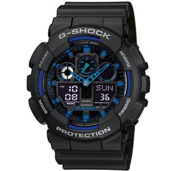 G-SHOCK 重型機械感Man個性運動錶 GA-100-1A2