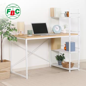 日本FUJI BOEKI 極簡工業風雙向側櫃書桌/工作桌(深64cm)-DIY-多色可選
