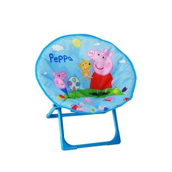 板凳靠背懶人折疊椅子兒童月亮椅沙發卡通嬰兒寶寶女孩公主小豬椅