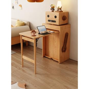 日式簡約小戶型折疊餐桌椅組合現代創意多功能機器人飯桌收納桌子