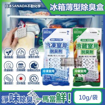 日本不動化學 冰箱強效去味除濕保鮮棕櫚殼活性炭除臭盒 10g/袋