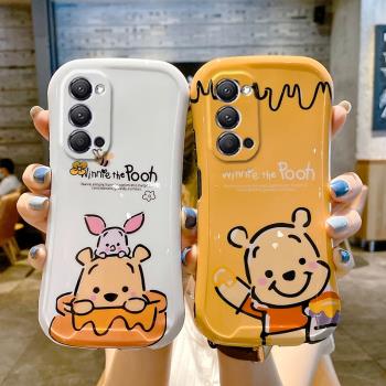 適用于卡通小蠻腰OPPOReno5手機殼reno6網紅Rone3元氣版女款5pro+十硅膠4鏡頭全包防摔4pro軟保護套4se可愛5k