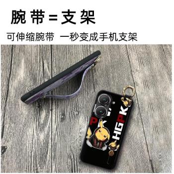 適用華碩Zenfone9手機殼支架矽膠青春卡通軟殼散熱掛繩個性指環