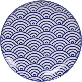 《Tokyo Design》瓷製餐盤(浪紋藍16cm)