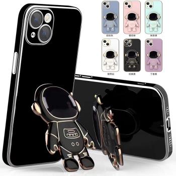 宇航員支架適用oppoReno9橫豎Reno8太空人Reno7手機殼Reno6男女Reno5矽膠reno4創意3情侶pro軟+折疊se追劇R17